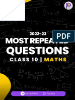 Most Repeated Questions - Maths Class 10 by Padhle