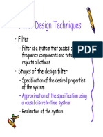 Filter Design Techniques