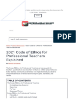 2021 Code of Ethics For Professional Teachers Explained - DepEd Tambayan