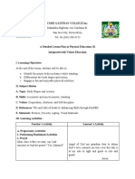 A Detailed Lesson Plan in Physical Education