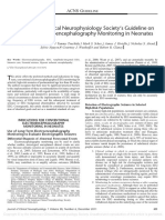 ACNS Guideline Continuous Electroencephalography Monitoring in Neonates