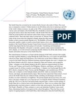 Ecuador Position Paper On Topic South China Sea UNSC