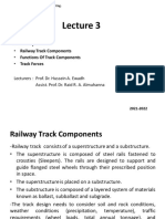 Railway Track: - Railway Track Components - Functions of Track Components - Track Forces