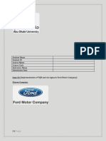 Ford Motor and Quality Tool (Case Study)