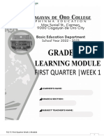 TLE 7 - First Quarter Week 1 Module