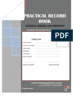 Punjab Nursing Council GNM Record Book