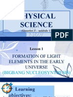 Physical Science Week 1