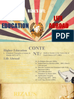 Rizals Life Higher Education and Life Abroad
