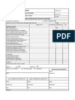 Pre-Grouting Checklist