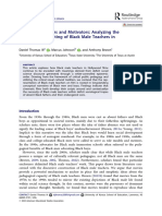 (Un) Natural Saviors and Motivators: Analzying The Pathological Scripting of Black Male Teachers in Hollywood Films