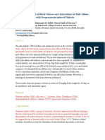 The Effect of Aloin in Blood Glucose and Antioxidants in Male Albino Rats With Streptozotocin-Induced Diabetic