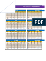 Fully Dynamic Employee Engagement Calendar 2020