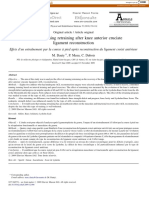 Effects of Running Retraining After Knee Anterior Cruciate Ligament Reconstruction