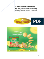 Analysis of The Customer Relationship Management (CRM) and Holistic Marketing Concept of Bombay Sweets Potato Crackers