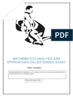 Mathematics Analysis and Approaches (HL) Extended Essay: TOPIC:-Probability