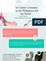 21st Century Literature From The Philippines and The World: Quarter 1-Module 3 Elements of Philippine Literary Genres