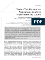 The Effects of Suicide Ideation