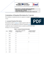 2 Calculation of Standard Deviation For M30 CM123