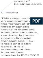 Track Format of Magnetic Stripe Cards 2