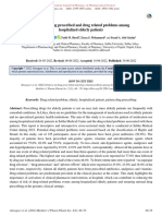 Pattern of Drug Prescribed and Drug Related Problems Among Hospitalized Elderly Patients