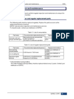 Chapter 5 Inspection and Maintenance: 5.1 List of Consumables and Regular Replacement Parts