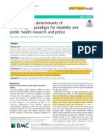 Rights To Social Determinants of Flourishing? A Paradigm For Disability and Public Health Research and Policy