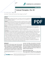 Effectiveness of Manual Therapies The UK