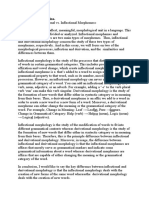 ESSAY. Zhumakhanova M. Â Derivational vs. Inflectional MorphemesÂ