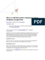 How To Add Decorative (Vector) PDF