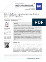 History of Advances in Genetic Engineering of Viruses Before COVID-19 Pandemic