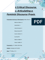 Feminist Critical Discourse Analysis 