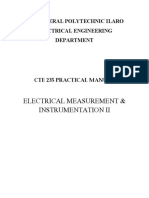 CTE 235 Instrumentation and Measurement II