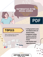 Mathematics in The Social Science