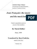 Silo - Tips - Jean Franaix The Music and The Musicians