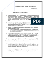 Assignment Electricity and Mag.