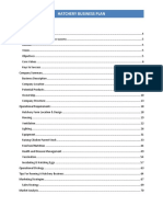 Hatchery Business Plan Contents Table