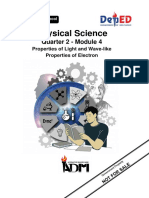 PhySci - Q2 - M4 - Properties of Light and Wave Like - Properties of Electron - v5