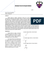 Experiment 8 Classification of Organic Halides Formal Report