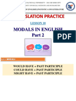 KHXHNV - Translation Practice - Lesson 10 - Modals in English 2