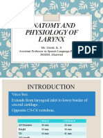 Anatomy and Physiology - Larynx