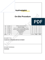 W-SER-0500-AG Flange Bolt Tensioning Procedure