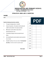 P.6 SST Mid Term 2 2023