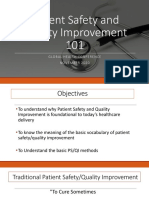 Patient Safety and Quality Improvement 101