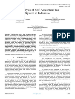 An Analysis of Self-Assesment Tax System in Indonesia