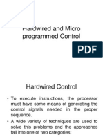 Hardwired and Micro Programmed Control