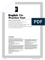 11 Plus Bond English Question Booklet