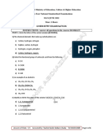 Chemistry Oo Kashqeysan Imtixaanka Dowlada 2022