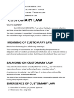 Customary Law