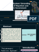 Palakasan System Unraveling The Effects of Nepotism and Patronage in Government Institutions