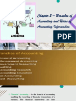 Chapter 2 Branches of Accounting and Users of Accounting Information